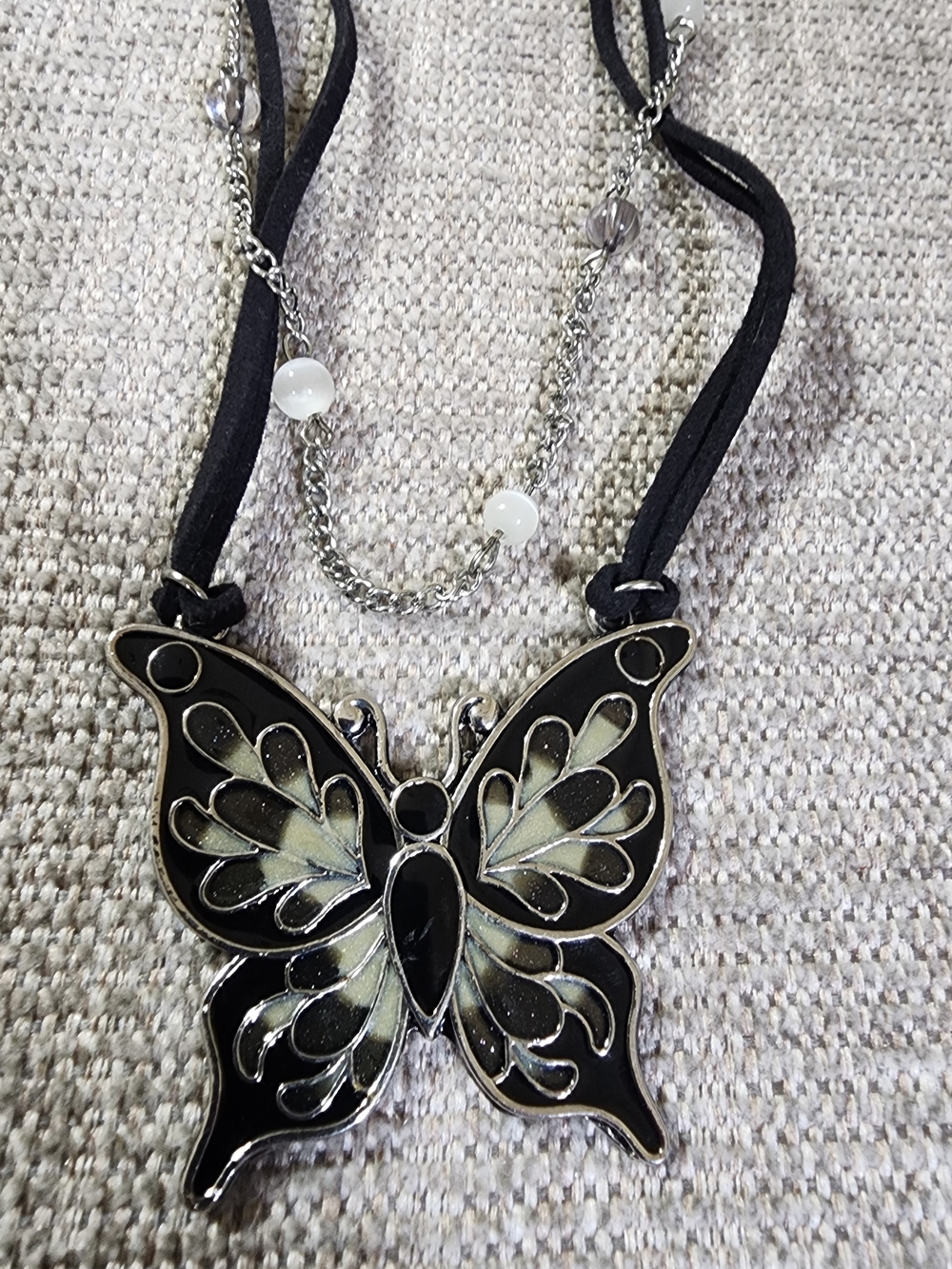 2  Butterfly Pendant Necklaces - Women's Jewelry Set/ Bundle - Picture 8 of 15